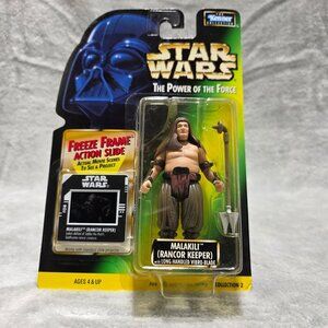 Star Wars POTF Malakili Rancor Keeper Kenner 1997 Freeze Frame‎ MOC Sealed